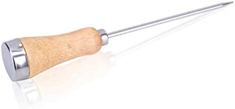 BarBits Ice Chipper with Wooden Handle - Stainless Steel Ice Pick Making Tool Bar Chisel Ice Mallet Bar Chisel Stainless Steel Ice Cube Bar Cocktail Tool