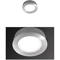 Lámpara de techo LED con cambio de color RGB Lámpara de techo Salón Lámpara Mando A Distancia (empotrable, luz techo, lámpara de techo, lámpara de dormitorio, 15 cm, altura de 5 cm, 4,8 W tarjeta LED, eficiencia energética A + +)