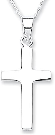 MiChic Silver Plain Small Cross with 46 cm Chain
