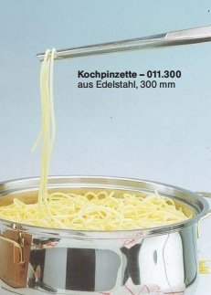 Grillpinzette, Kochpinzette, Wendepinzette, Edelstahl, 30cm, Premium – Qualität, Made in Solingen / Germany - 2