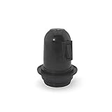 interruptor|portalamparas|e27|rosca grande|negro|arandela