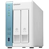 QNAP TS-231K 2 Bay Desktop NAS Enclosure - 1GB RAM, Annapurna Labs 4-core, 1.7GHz Processor - for reliable high performance h