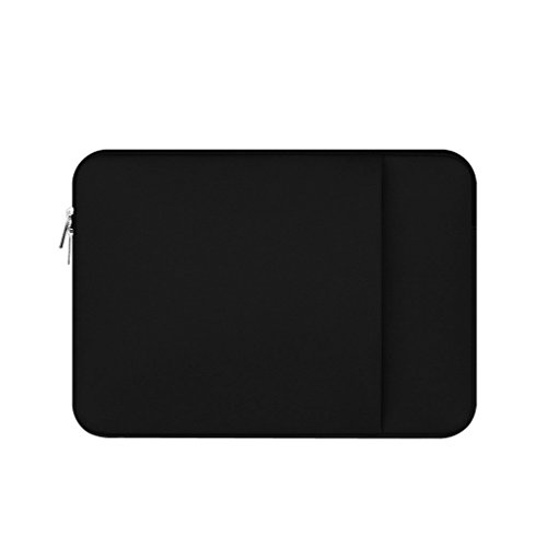 Reißverschluss Laptop Hülle Schutz Hülle Case Cover Schutzabdeckung Notebook Hülle für MacBook Pro / Air - Schwarz, 13 Zoll