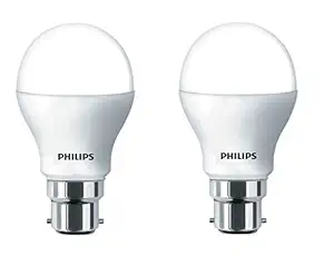 PHILIPS 9W B22 LED Cool Day Light Bulb, Pack of 2, (929000249714_PK2)
