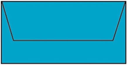 Paperado DL Lined Tissue Envelope - Pacific (Pack of 5)