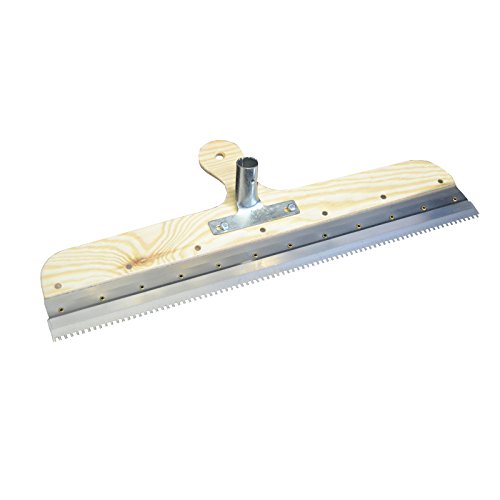 Großflächenrakel - Stehrakel gezahnt mit Steckvorrichtung - Breite: 560mm - Zahnbreite: ca. 2mm, Zahnhöhe: ca. 4mm, Zahn-Lückenbreite: ca. 4mm