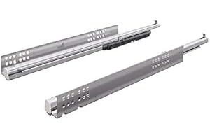 Coulisse bois quadro v6 silent system eb23 - Sens : Gauche - Longueur : 400 mm - HETTICH