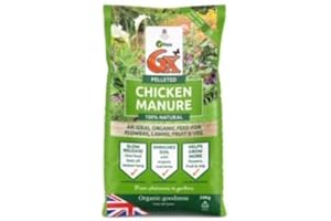 Onlyfly 6X Pelleted Chicken Manure Multi Purpose Fertiliser - 20kg Bag New Packaging (Green)