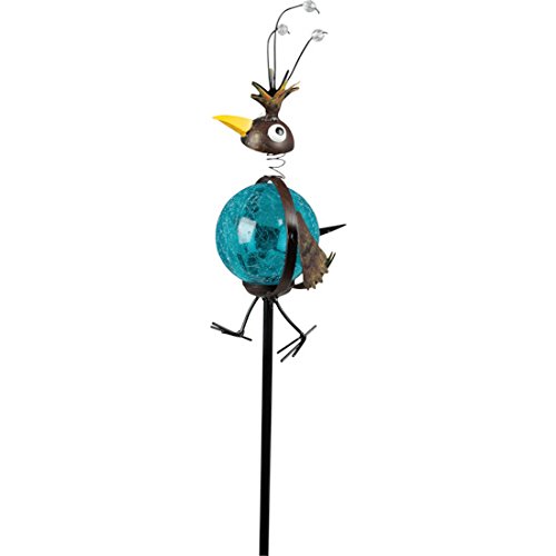 insatech Solar LED VOGEL SULLEY Solarvogel Gartenfigur Solarleuchte Dekoleuchte