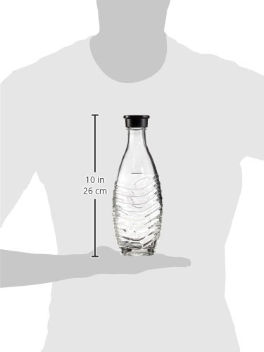 SodaStream DuoPack Glaskaraffe (2 x 0,6L) spülmaschinenfest mit fest schließendem Deckel für Wassersprudler wie Crystal oder Penguin! - 3