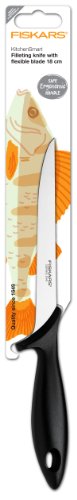 Fiskars Filetiermesser, Gesamtlänge: 30 cm, Qualitätsstahl, Kitchen Smart, 1002852