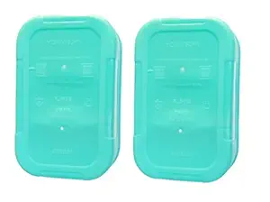 advancedestore Leakproof 2 Compartment Plastic Kids Childrens Lunch Box with Removable Divided Container for Girls, Boys and Kids School, Office Lunch Box with 2 Spoons (Pack of 2)