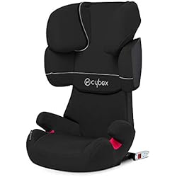 Cybex Solution X-Fix - Silla de coche grupo 2/3, para coches con ISOFIX, 15-36kg, desde los 3 hasta los 12 a?os aprox., Negro (Pure Black)