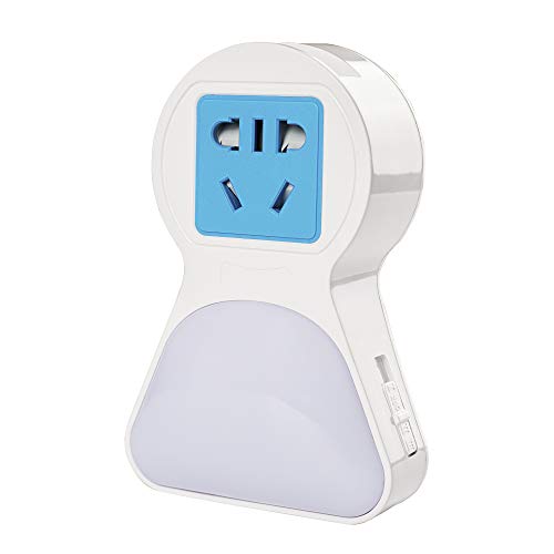 LED Luce Notturna Night Light Plug in Wall, Homegogo Tre Modalità di Illuminazione con Porta di Ricarica USB, Presa CA, Sensore di Luce per Bambini, Children's Room, Garage, Bagno, Scala -Bianco Caldo