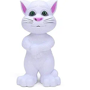 Talking Tom Speaking Cat Voice Repeat with Touch Recording Story Rhymes and Songs Toy for Kids Intelligent Repeats What You Say - Birthday Gift Boy Girl Color May Vary (Multi-Color)