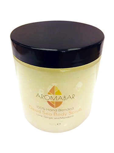 Aromabar Limette Gingembre & Mandarine SEL DE MER Morte Main EXFOLIANT DE Corps 400g