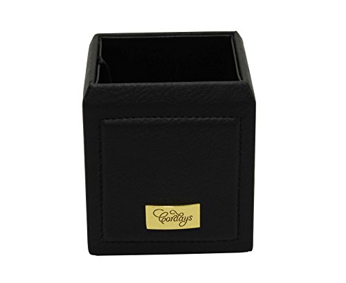 CORDAYS - Portapenne per matite, Penne, e Altri accesori da scrivania di Massima qualità Fatto a Mano.- Colore Nero. CDM-00049