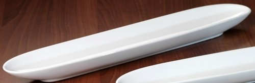 Baguette-schale aus Porzellan - Weiß - 35 cm