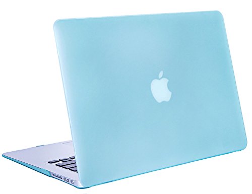 MacBook Air 13 H  lle Case iNeseon Ultra Slim Plastik Hartschale Tasche Case Cover Zubeh  r  US Hellgr  n und EU Transparent Tastaturschutz Schutzh  l