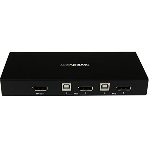 StarTech.com 2-Port DisplayPort KVM Switch mit eingebautem USB 2.0 Hub Ultra HD - 3