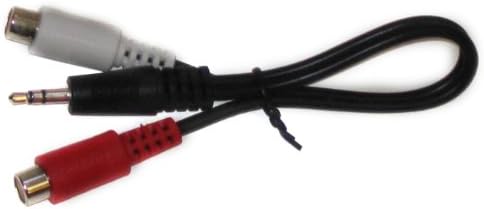 Black Point Products BA-039 6-Inch 2 RCA Jacks to 3.5mm St. Plug