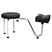 FDS Gas Lift Adjustable Pedicure Stool Manicure Nail Tattoo Foot Leg Rest Chair Work Station