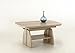 Produktbild Dreams4Home Couchtisch 'Elsbeth' - Wohnzimmertisch, Beistelltisch, Sofatisch, Tisch, Funktionstisch, Wohnzimmer, (B/T/H) ca. 107 - 156 x 67 x 53 - 69 cm, mit Ablageboden, Höhenverstellung mit Gasdruckfeder, seitlich ausziehbar, Sonoma Eiche