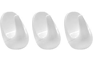 Fackelmann Tecno Adhesive Hook, Plastic, white