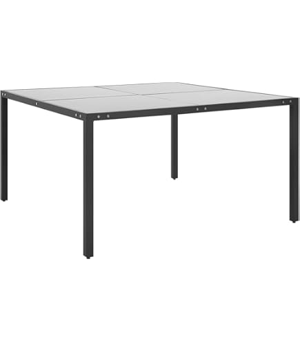 Hespéride Piazza Gartentisch – Ausziehbar 90-180 Cm, Epoxid-Aluminium, Lehmfarbe, 8 Plätze