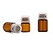Produktbild Mini Small 15 Pcs Amber Glass Essential Oil Bottle Powder Cream Liquid Perfumes Sample Storage Vials Containers With Locking Caps (1ml)