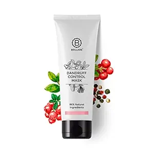 Brillare Dandruff Control Hair Mask, Dandruff Conditioner Enriched with Plant Based Salicylic Acid & Black Pepper Fruit for Itchy, Flaky Scalp, 125g
