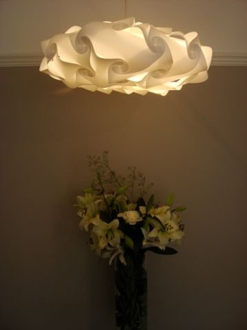 White Ceiling Pendant Lampshade TOPINGO - XL