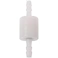 CentIoT - One-Way Non-Return inline check valve - white Plastic - for Water liquid gas (POM 4MM)