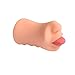 Produktbild MEYOO Männliche Masturbation Sex Toys 3D Pussy Ass Kanal Zunge Mund Blowjob Sex Toys Männliche Masturbation (Fleisch)