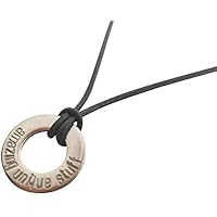 AKTION! Namenskette mit einem Edelstahl-Anhänger an Lederkette, mit Wunschbeschriftung und Farbwahl. Einzigartiges Unikat!