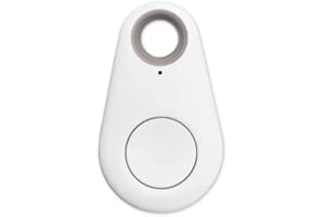 OOYES Mini Bluetooth Key Finder & GPS Tracker – Smart Anti-Lost Device for Keys, Wallets, Pets, Kids, Luggage, Car – Wireless Locator Tag with Free App for i-OS & Android (White)