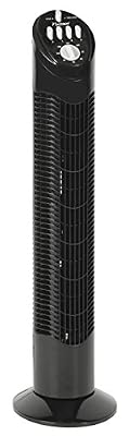 Bestron - Aft760z - Ventilateur Colonne Noir Avec Minuterie Jusqu'à 2 H. - 3 Vitesses - Silencieux !