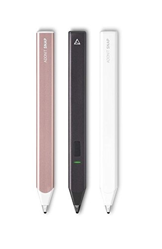 Adonit Snap Stylus mit feiner Spitze und eingebautem Foto-Auslöser – schwarz [iOS & Android | 1.9mm dünne Spitze Integrierter Akku] – ADSPB - 5