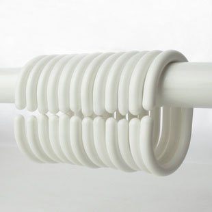 Duschvorhang Schimmelresistent Wasserdicht Duschvorhang Set mit Haken Badezimmer Zubehör Blatt Druck Größe 167,6 cm (W) X 182,9 cm (H) - 2