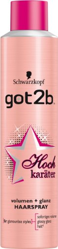 got2b Hochkaräter Volumen & Glanz Haarspray, Halt 4, 3er Pack (3 x 300 ml)