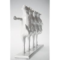 Kare 69748 - Figura de vacas bailarinas en polirresina (39.5 x 7 x 23 cm)