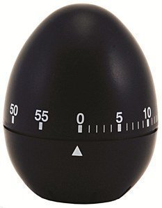 Chef Aid Mechanische Eieruhr, Schwarz