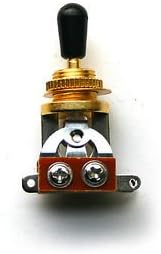 Les Paul Gold 3 Way Guitar Switch Black Tip