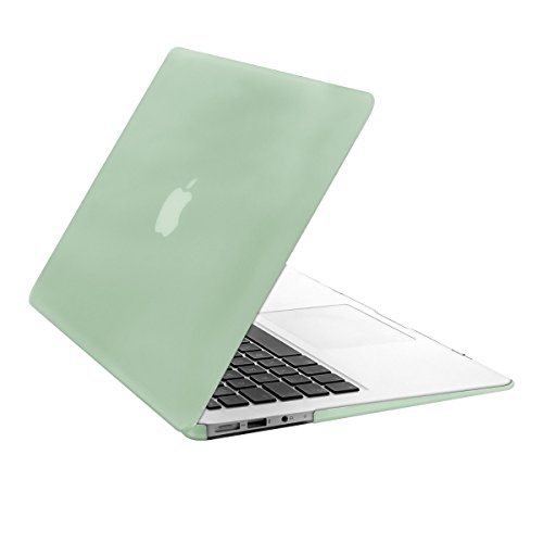 kwmobile Hardcase Laptop Hülle für Apple MacBook Air 11" - Grün dünne gummierte Schutzhülle Cover Case Tasche