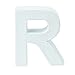 Produktbild Papp-Buchstabe R weiss 10 x 3,5cm