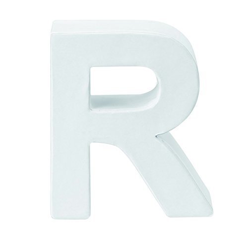 Preisvergleich Produktbild Papp-Buchstabe R weiss 10 x 3,5cm
