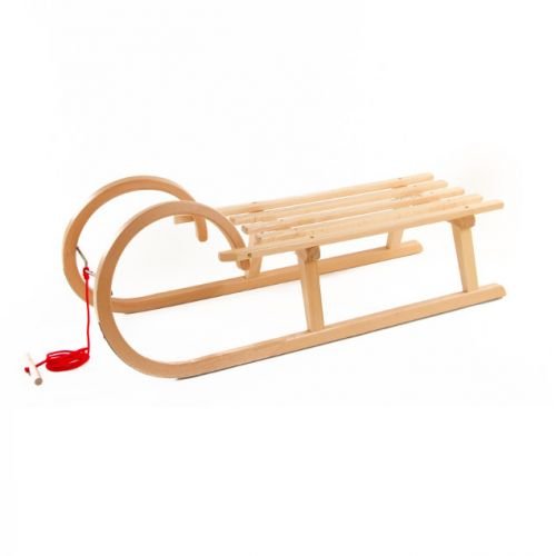 Preisvergleich Produktbild Pinolino Hörnerschlitten Schlitten aus Holz mit Zugseil