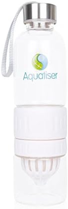 Fruit Infused Glass Water Bottle by Aquatiser, White