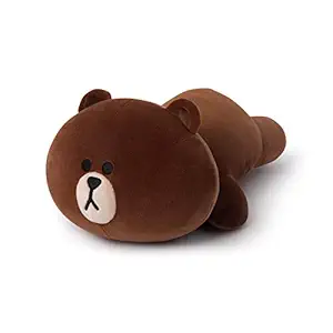 LINE FRIENDS Soft Pillow - Brown Character Mini Stuffed Cushion Brown