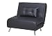 Produktbild ARTDECO Schlafsessel Jugendsessel Gästebett Como Klappsessel Kunstleder schwarz Maxi